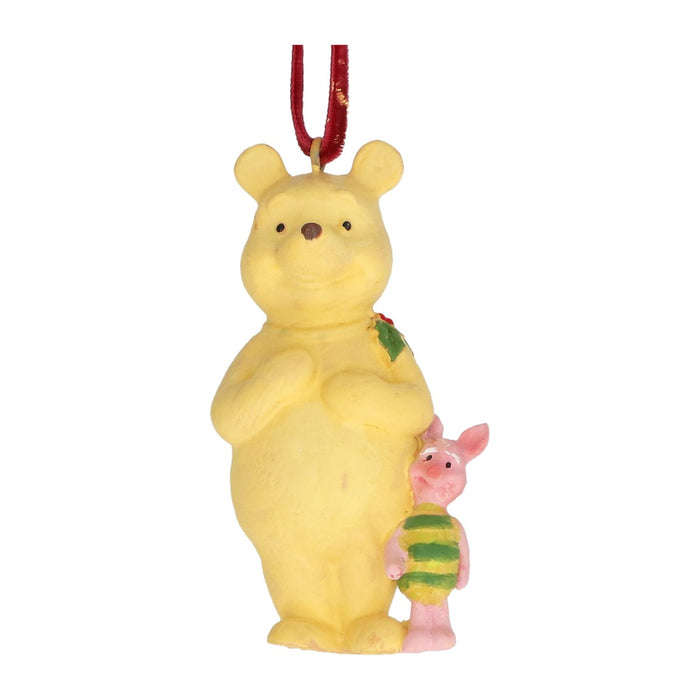 Gisela Graham Winnie-The-Pooh & Piglet Resin Hanging Decoration 7cm