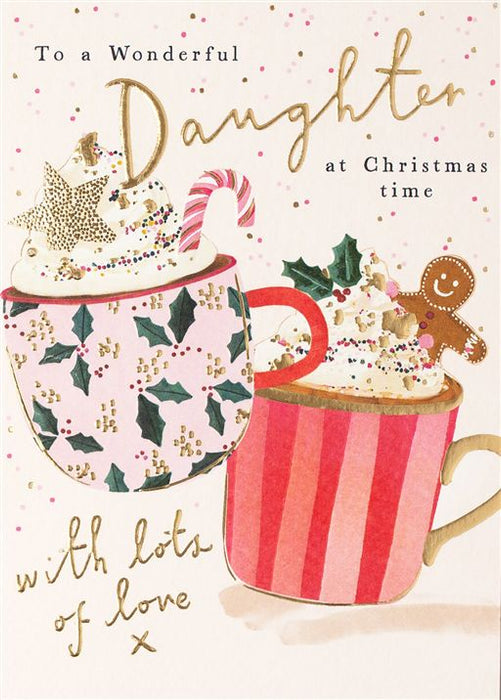 Paperlink 'To A Wonderful Daughter' Christmas Card