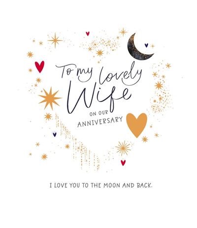 UKG 'To My Lovely Wife' Anniversary Card