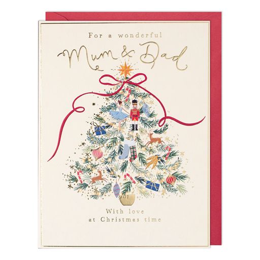 Paperlink 'To A Wonderful Mum & Dad' Christmas Card