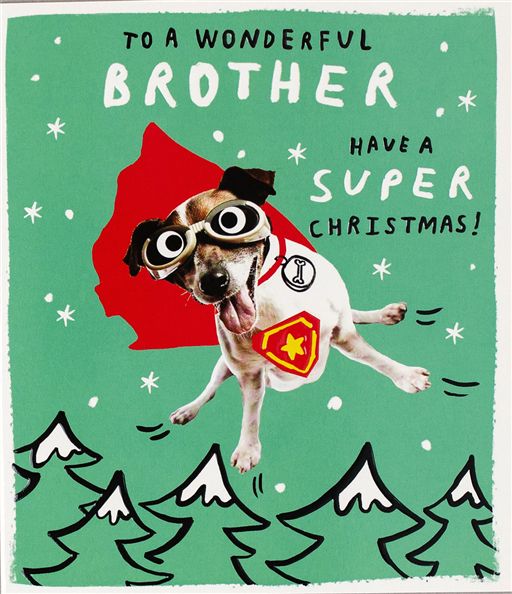 Paperlink 'Brother Have A Super Christmas' Christmas Card