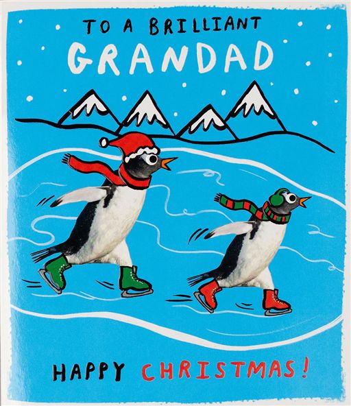 Paperlink 'To A Brilliant Grandad' Christmas Card