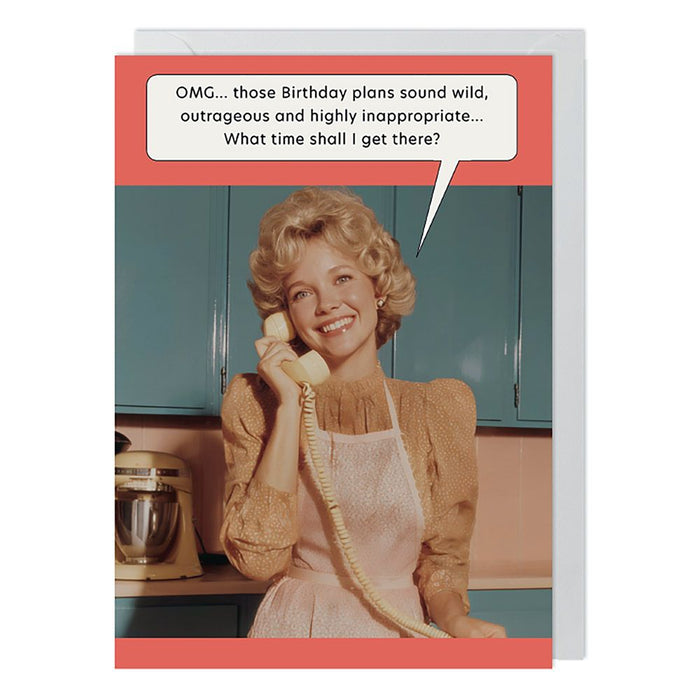 Paperlink 'Birthday Plans' Birthday Card
