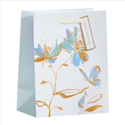 UKG Medium Signature White Lotus Gift Bag