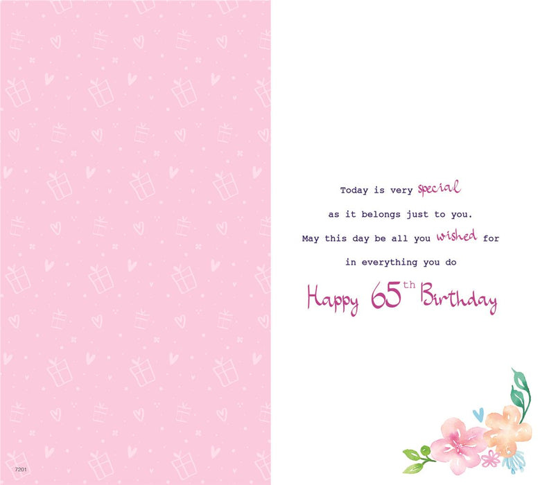 ICG 'On Your 65th Birthday' Birthday Card