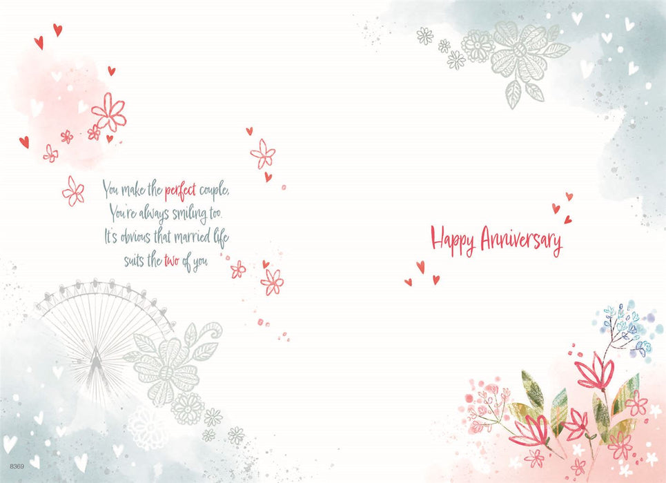 ICG Wonderful Granddaughter & Husband Anniversary Card