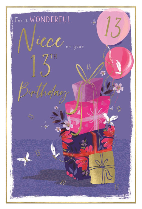 ICG To A Wonderful Niece On Your 13th Birthday Card