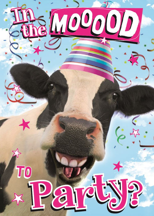 ICG 'In The Mood To Party' Birthday Card