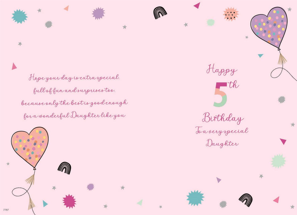 ICG 'To A Wonderful Daughter 5 Today' Birthday Card