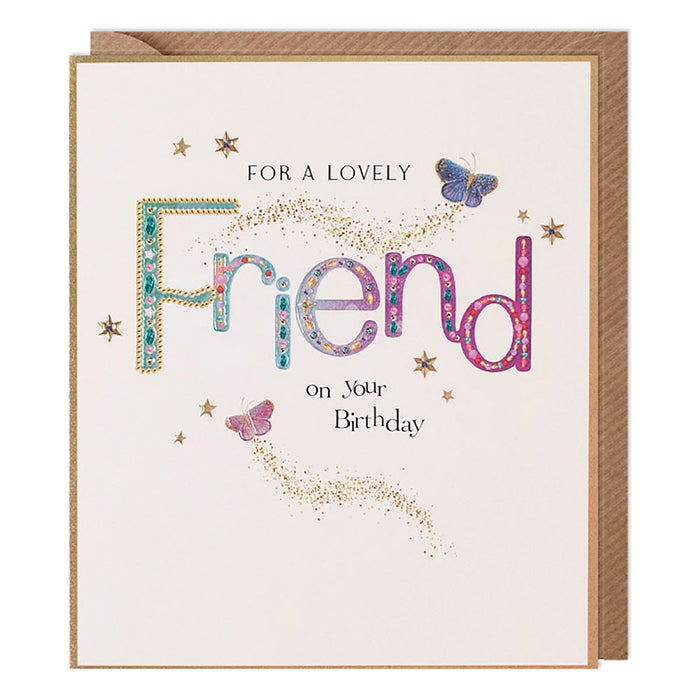 Paperlink 'For A Lovely Friend' Birthday Card