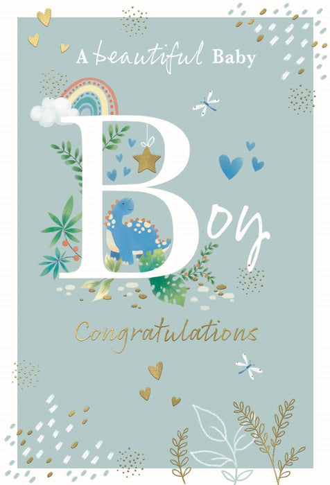 ICG 'A beautiful Baby Boy' New Baby Card