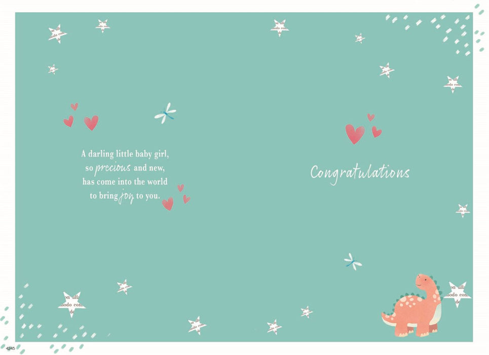 ICG 'A Beautiful Baby Girl' New Baby Card