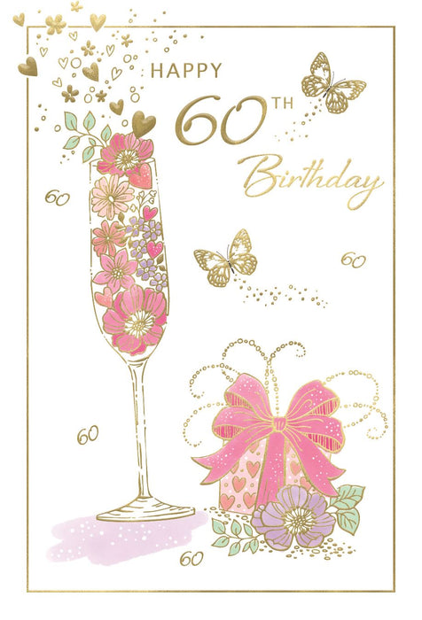 ICG  'Happy 60th Birthday' Birthday Card