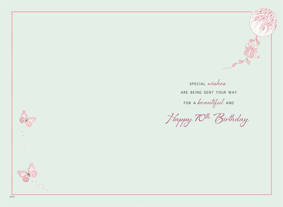 ICG  'On Your 70th Birthday' Birthday Card