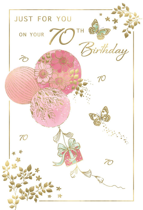 ICG  'On Your 70th Birthday' Birthday Card