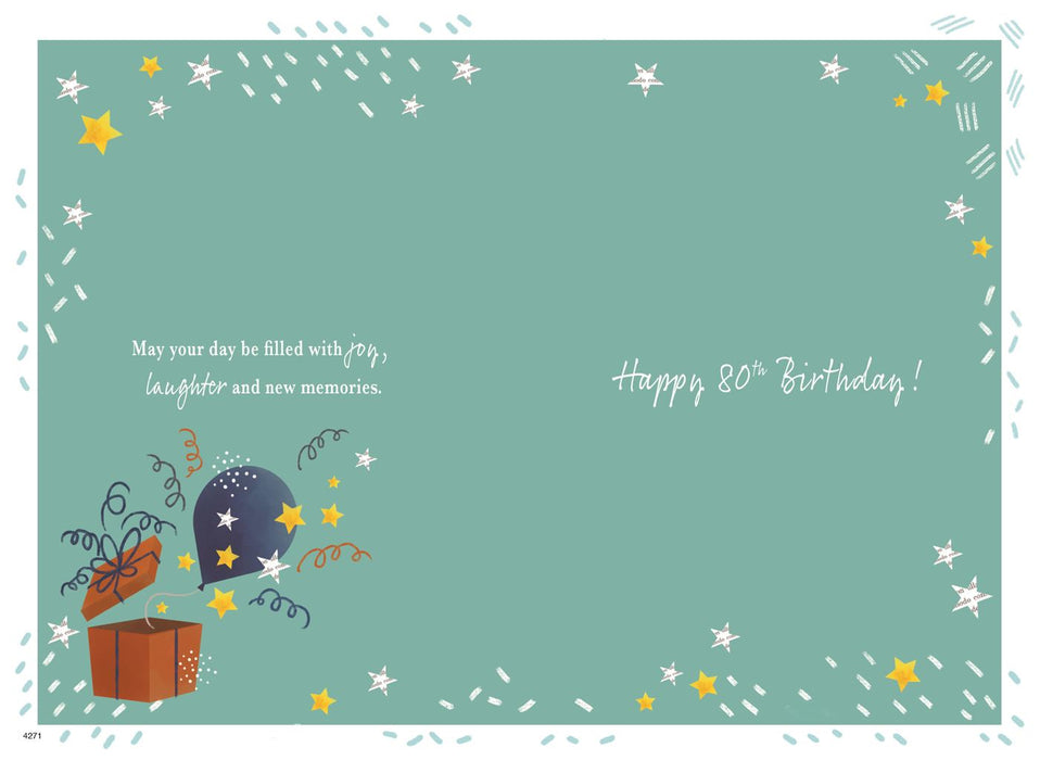 ICG  '80 Happy Birthday' Birthday Card