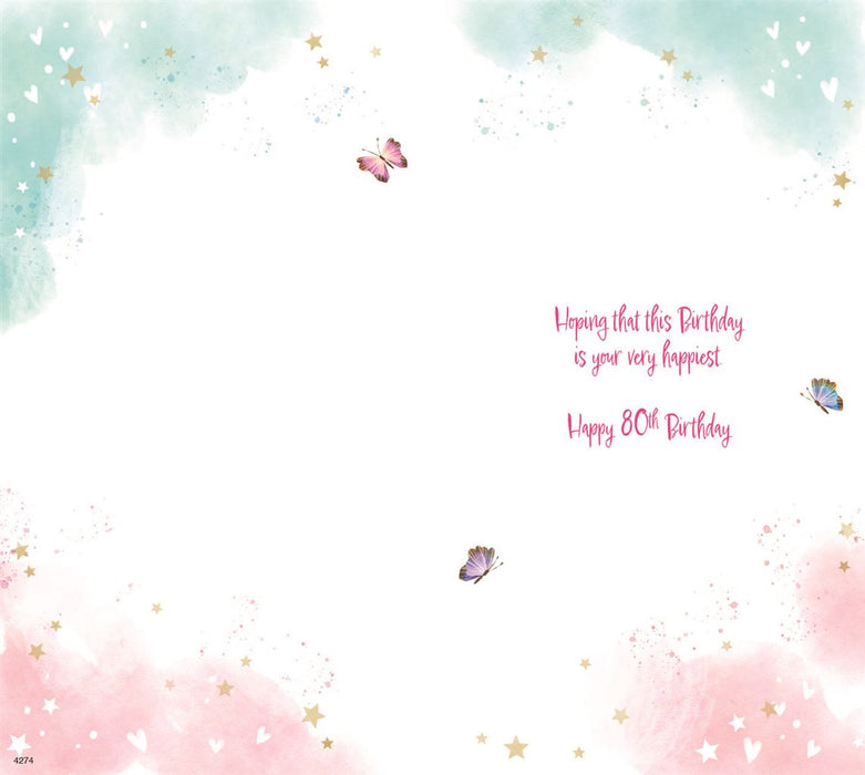 ICG  'Just For You 80 Today' Birthday Card