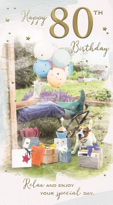 ICG  'Happy 80 Birthday' Birthday Card