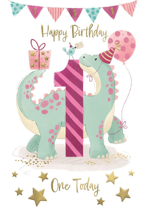 ICG  'Happy Birthday 1 One Today' Birthday Card