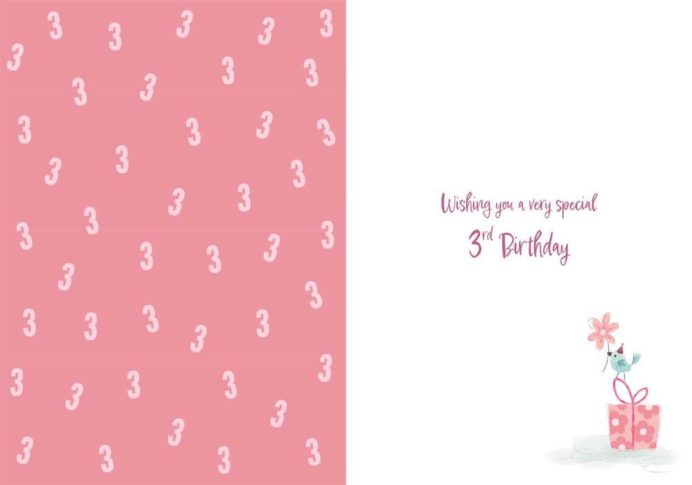 ICG  'Happy Birthday 3 Three Today' Birthday Card