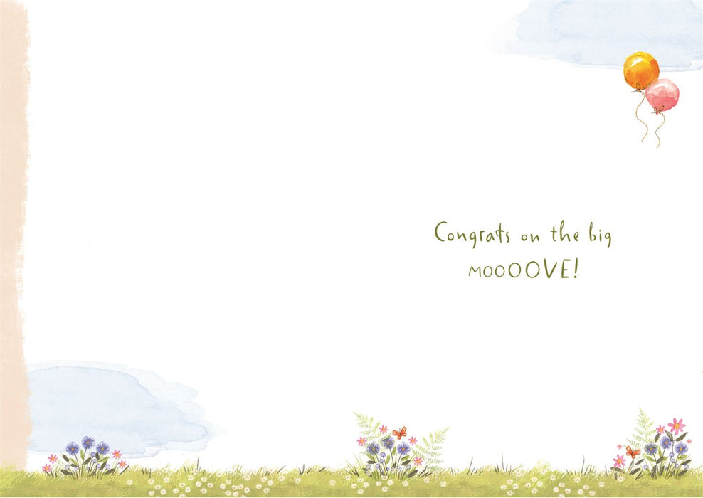 ICG 'Herd You were Mooving!' New Home Card