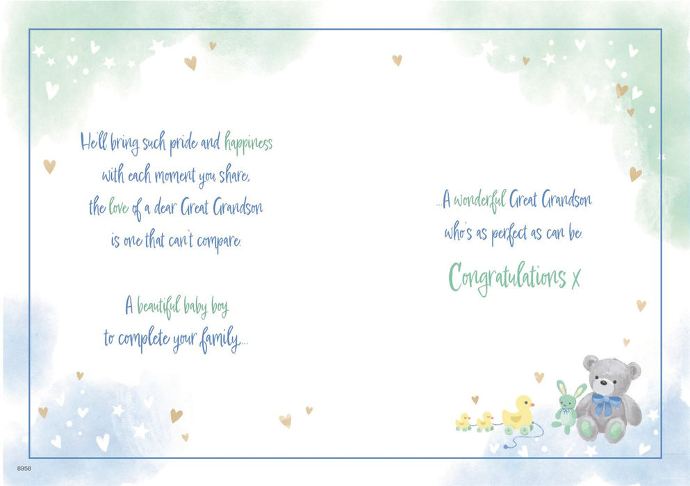 ICG On The Birth Of Your Great Grandson Card