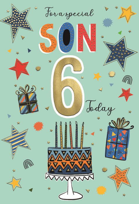 ICG 'For A Special Son 6 Today' Birthday Card