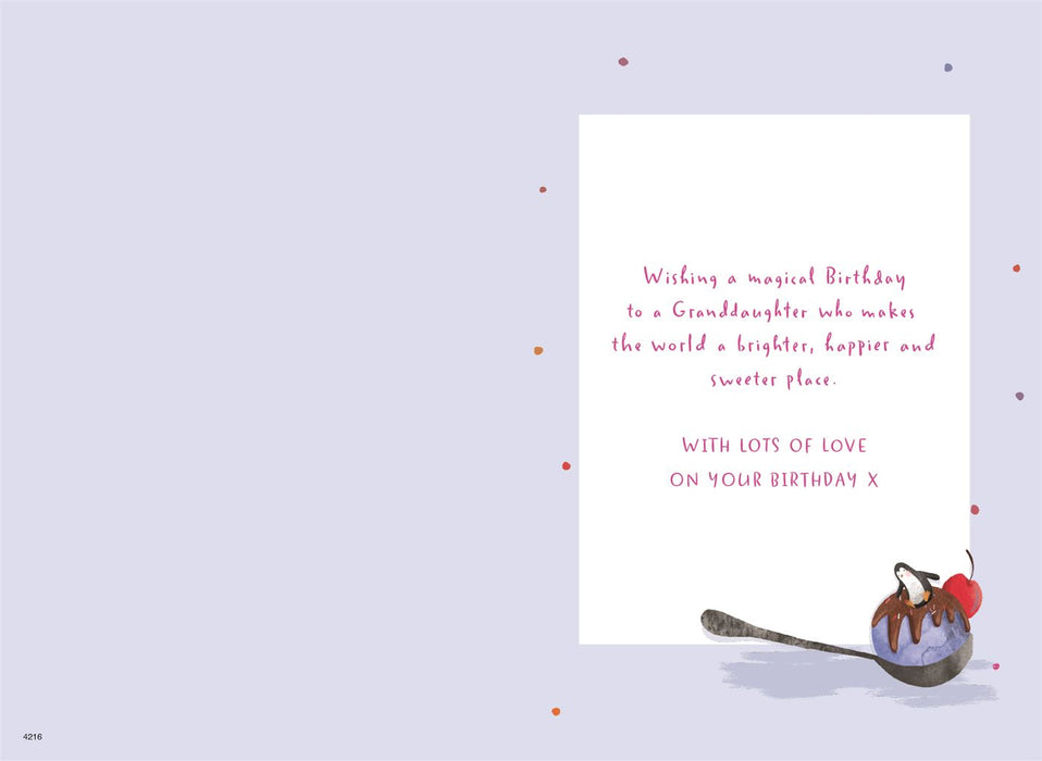 ICG 'To The Sweetest Granddaughter' Birthday Card