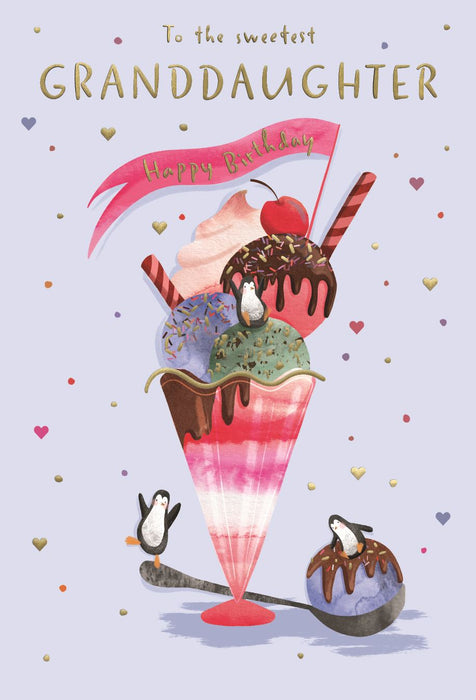 ICG 'To The Sweetest Granddaughter' Birthday Card