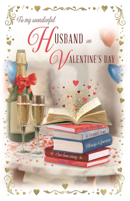 ICG 'To My Wonderful Husband' Valentine Card