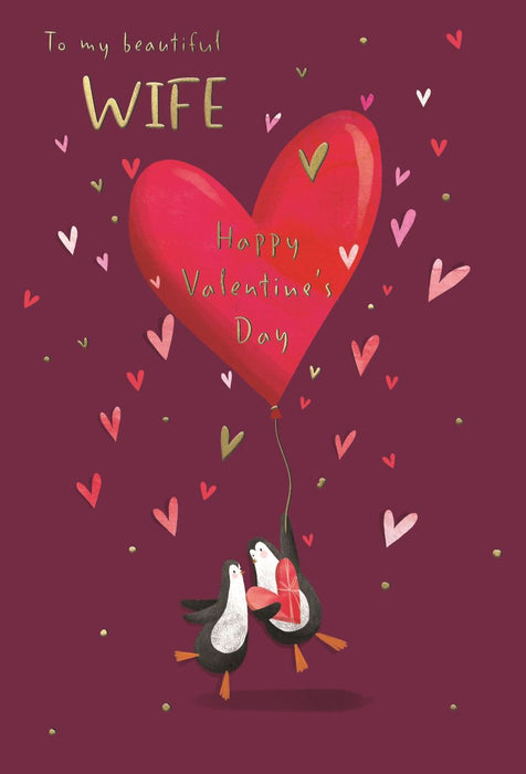 ICG 'To My Beautiful Wife' Valentine Card