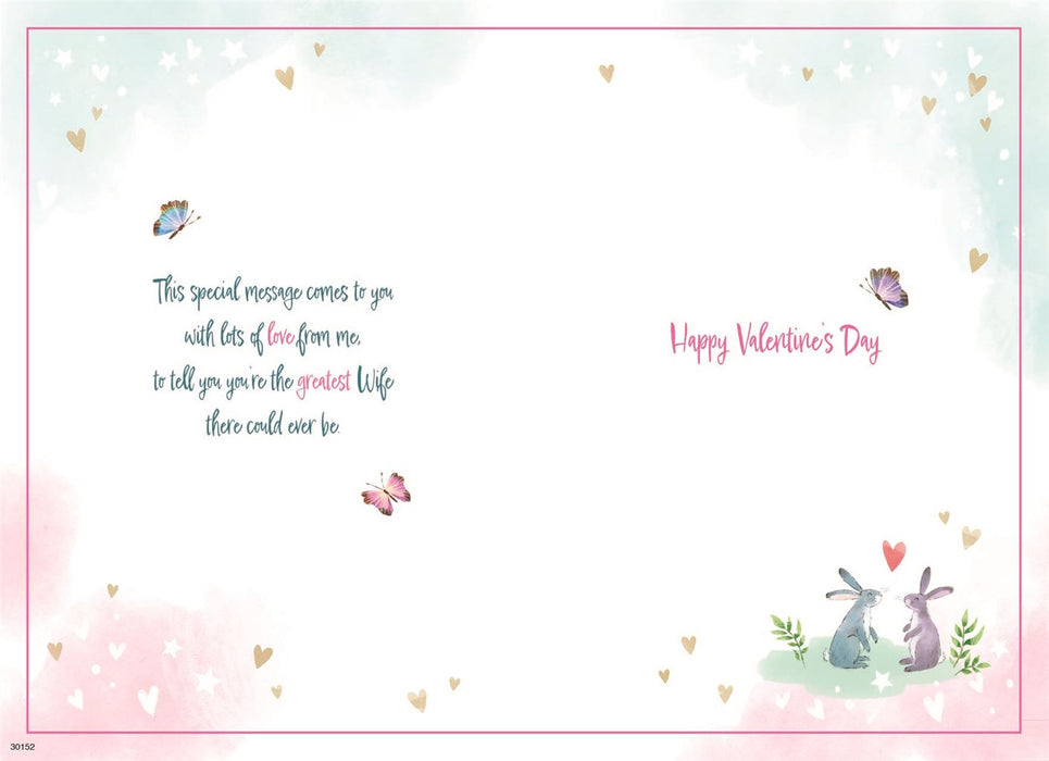 ICG 'To My Wonderful Wife' Valentine Card