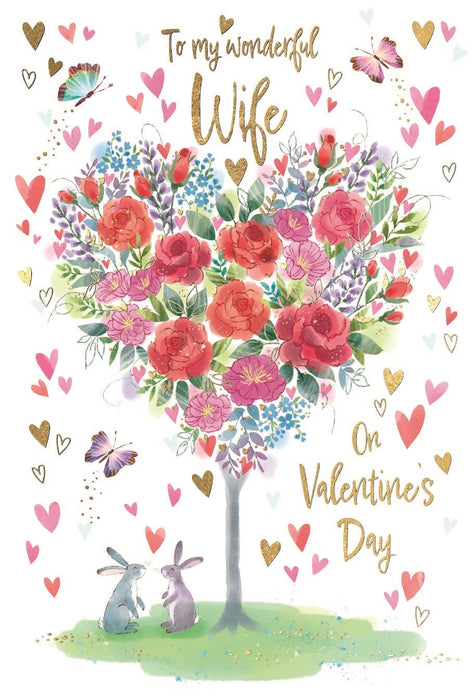 ICG 'To My Wonderful Wife' Valentine Card
