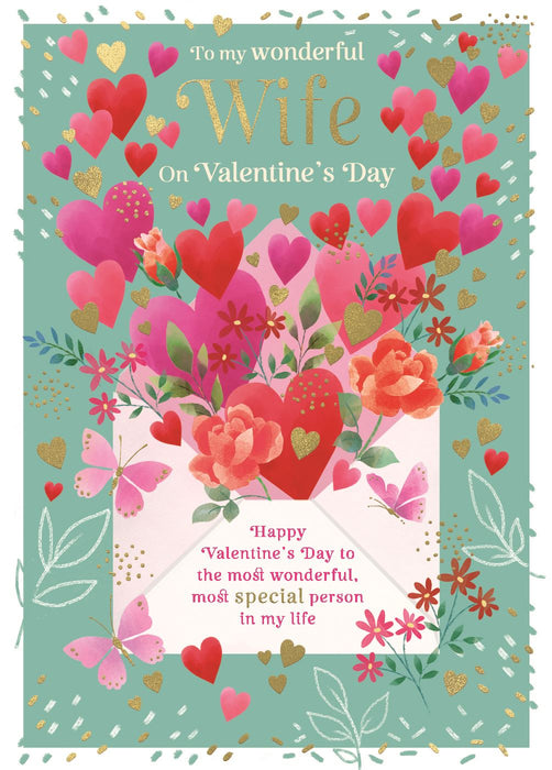 ICG 'To My Wonderful Wife' Valentine Card