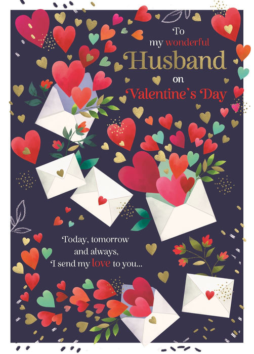 ICG 'To My Wonderful Husband' Valentine Card