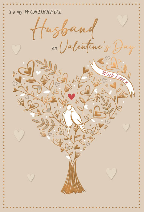 ICG 'To My Wonderful Husband' Valentine Card