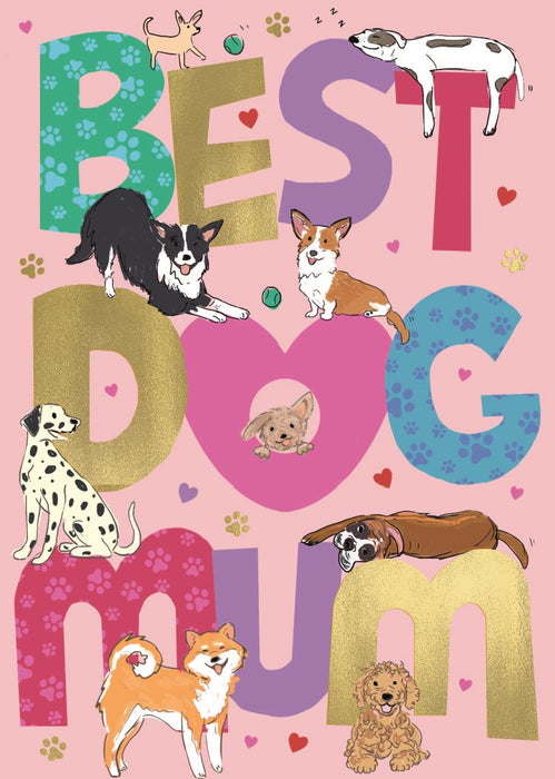 ICG 'Best Dog Mum' Mother's Day Card