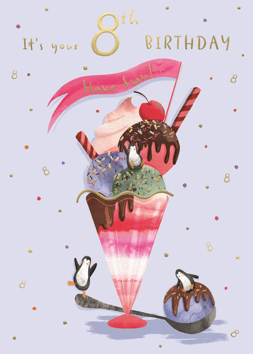 ICG  'It's Your 8th Birthday' Birthday Card