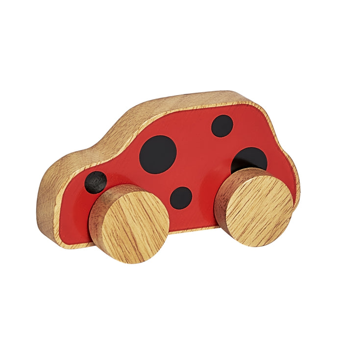 Lanka Kade Wooden Ladybird Print Car Push Along