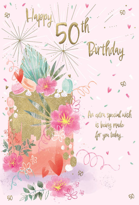 ICG 'Happy 50th Birthday' Birthday Card