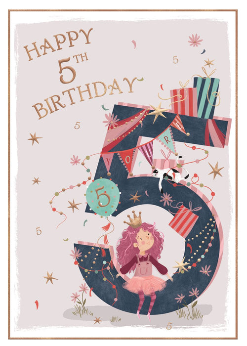 ICG  'Happy 5th Birthday' Birthday Card