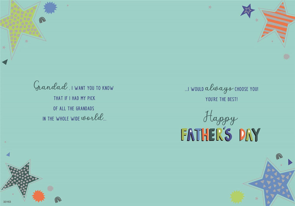 ICG 'You're The Kind Of Grandad Everyone Wishes They Had' Fathers Day Card