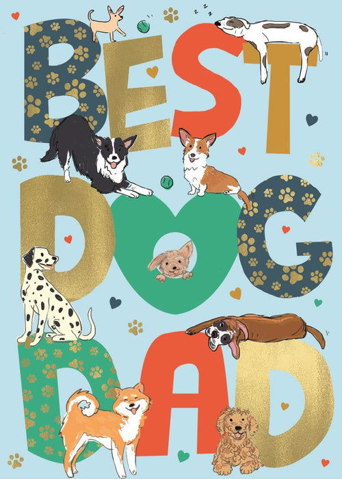 ICG 'Best Dog Dad' Fathers Day Card
