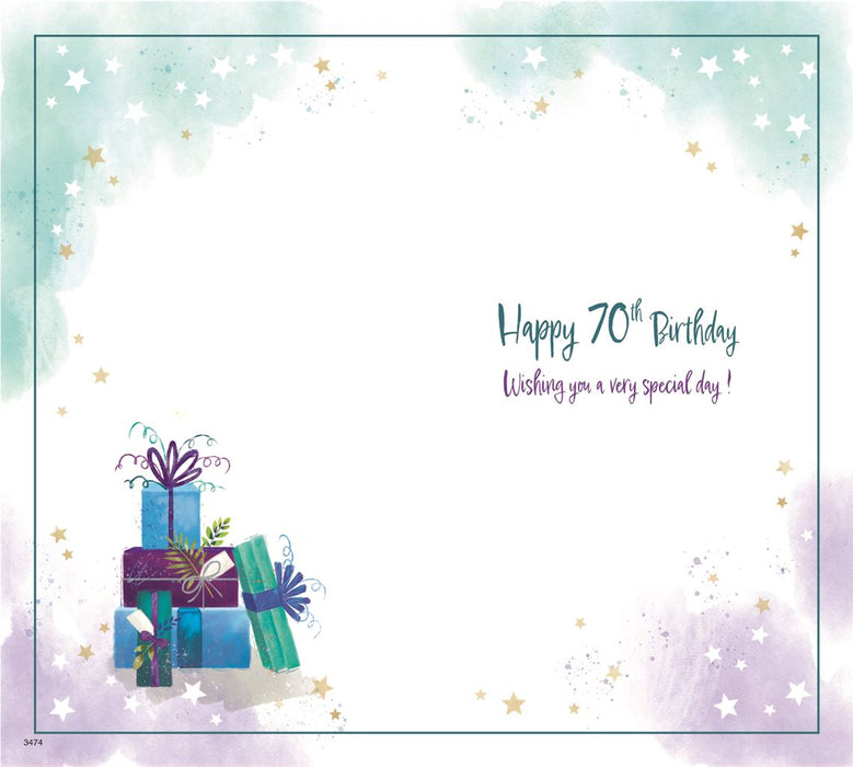 ICG 'Congratulations 70 Amazing Years' Birthday Card