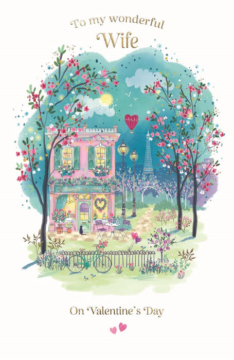 ICG 'To My Wonderful Wife' Valentine Card