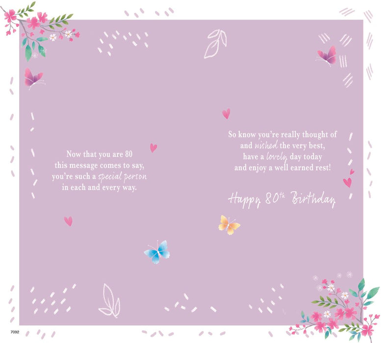ICG  'Happy 80 Birthday Today' Birthday Card
