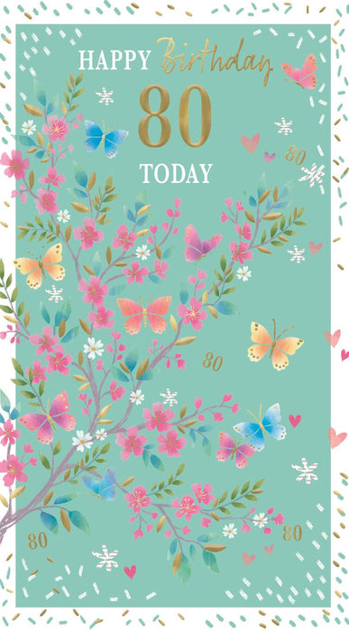 ICG  'Happy 80 Birthday Today' Birthday Card