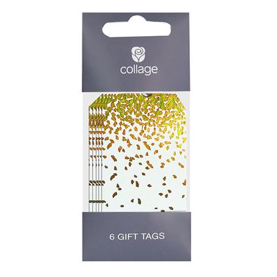 UKG Gold Foil Gift Tag 6 Pack