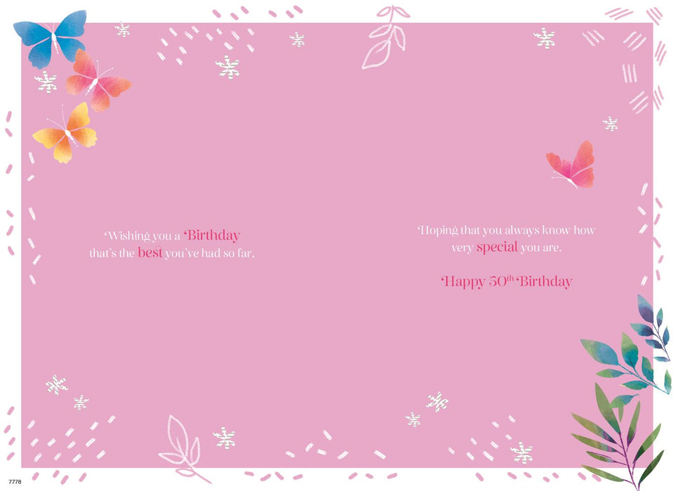 ICG  'For A Special Friend On Your 50th' Birthday Card