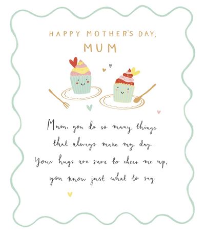 UKG 'Happy Mother's Day Mum' Mother's Day Card